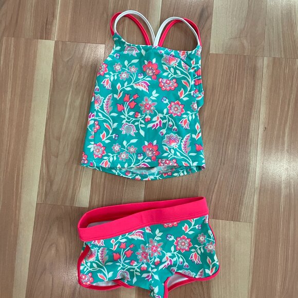Boden Girls 2-piece Swimsuit with Rash Guard | 2-3T - Picture 2 of 3